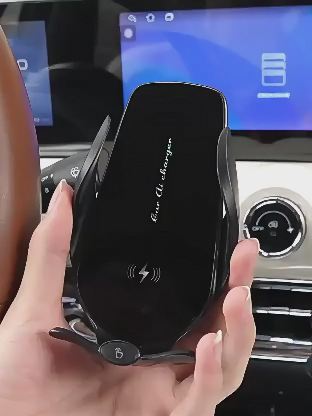 Smart Mount Wireless Car Charger حامل الهاتف الذكي